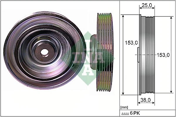 Belt Pulley, crankshaft